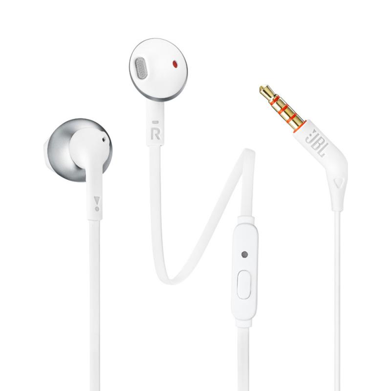 Hands Free Stereo JBL Tune T205 3.5mm Ασημί | Shopin.gr