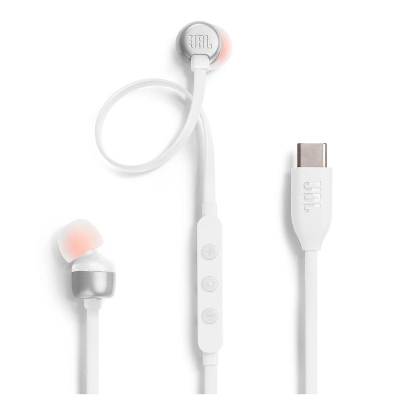 Hands Free Stereo JBL Tune T310C USB C Λευκό | Shopin.gr