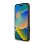 Θήκη PU Guess Apple iPhone 16 Pro Hardcase Classic Logo 4G Μαύρο | Shopin.gr