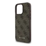 Θήκη PU Guess Apple iPhone 16 Pro Hardcase Classic Logo 4G Μαύρο | Shopin.gr
