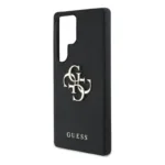 Θήκη PU Guess Samsung Galaxy S25 Ultra Hardcase Grained Big Logo 4G Μαύρο | Shopin.gr
