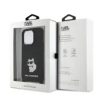 Θήκη Σιλικόνης Karl Lagerfeld Apple iPhone 15 Pro Max Crossbody Choupette Μαύρο | Shopin.gr