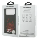 Θήκη Σιλικόνης Karl Lagerfeld Magsafe Apple iPhone 17 Pro Max Heart Sign Logo Μαύρο | Shopin.gr