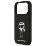 Θήκη Σιλικόνης Karl Lagerfeld Apple iPhone 17 Pro Max Sketch & Logo Karl Μαύρο | Shopin.gr