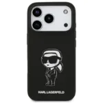 Θήκη Σιλικόνης Karl Lagerfeld Apple iPhone 17 Pro Max Sketch & Logo Karl Μαύρο | Shopin.gr