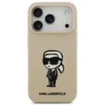 Θήκη Σιλικόνης Karl Lagerfeld Apple iPhone 17 Pro Max Sketch & Logo Karl Καφέ | Shopin.gr