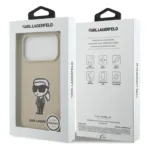 Θήκη Σιλικόνης Karl Lagerfeld Apple iPhone 17 Pro Max Sketch & Logo Karl Καφέ | Shopin.gr