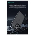 Θήκη TPU & PC Shock Proof Devia Apple iPhone 16 Pino Μαύρο | Shopin.gr