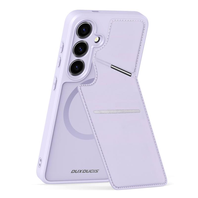 Θήκη Δερμάτινη Dux Ducis Rafi II Mag 3 σε 1 MagSafe RFID Blocker Samsung S926B Galaxy S24 Plus 5G με Stand Μωβ | Shopin.gr