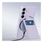 Θήκη Δερμάτινη Dux Ducis Rafi II Mag 3 σε 1 MagSafe RFID Blocker Samsung S921B Galaxy S24 5G με Stand Μωβ | Shopin.gr