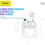 True Wireless Ακουστικά Bluetooth Foneng BL126 ENC Λευκό | Shopin.gr