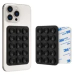 Βάση Στήριξης με Βεντούζα Ahastyle PT-CY202-S με Αυτοκόλλητη Ταινία για Smartphones Μαύρο | Shopin.gr