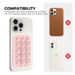 Βάση Στήριξης με Βεντούζα Ahastyle PT-CY202-S με Αυτοκόλλητη Ταινία για Smartphones Ροζ | Shopin.gr