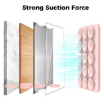 Βάση Στήριξης με Βεντούζα Ahastyle PT-CY202-S με Αυτοκόλλητη Ταινία για Smartphones Ροζ | Shopin.gr