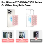 Βάση Στήριξης με Βεντούζα Magnetic Ahastyle PT-CY202 για Smartphones Ροζ | Shopin.gr