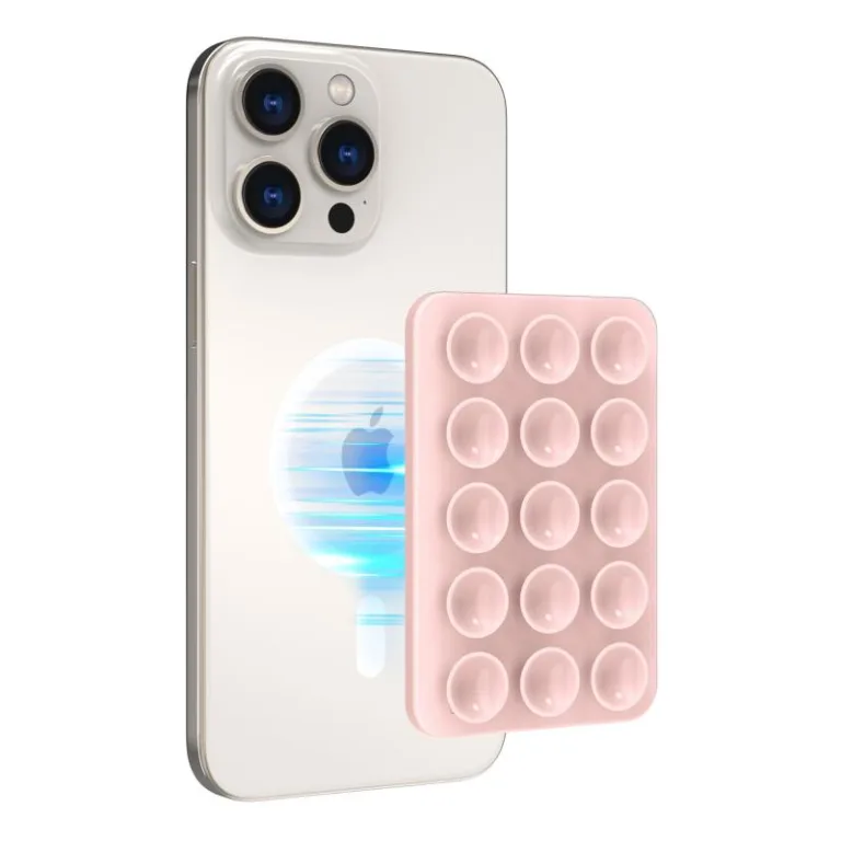 Βάση Στήριξης με Βεντούζα Magnetic Ahastyle PT-CY202 για Smartphones Ροζ | Shopin.gr