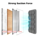 Βάση Στήριξης με Βεντούζα Magnetic Ahastyle PT-CY202 για Smartphones Σκούρο Γκρι | Shopin.gr