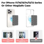 Βάση Στήριξης με Βεντούζα Magnetic Ahastyle PT-CY202 για Smartphones Σκούρο Γκρι | Shopin.gr