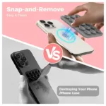 Βάση Στήριξης με Βεντούζα Magnetic Ahastyle PT-CY202 για Smartphones Σκούρο Γκρι | Shopin.gr