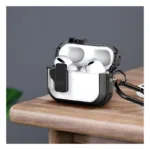 Θήκη TPU & PC Dux Ducis PECN Apple AirPods 4 με Γάντζο Λευκό | Shopin.gr