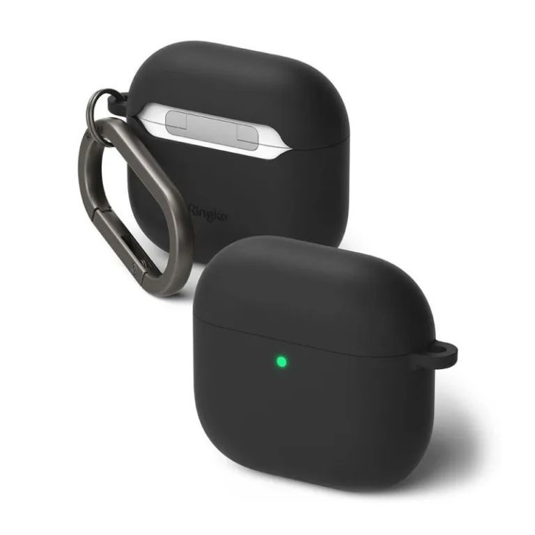 Θήκη Σιλικόνης Ringke Apple AirPods 4 (2024) Μαύρο | Shopin.gr