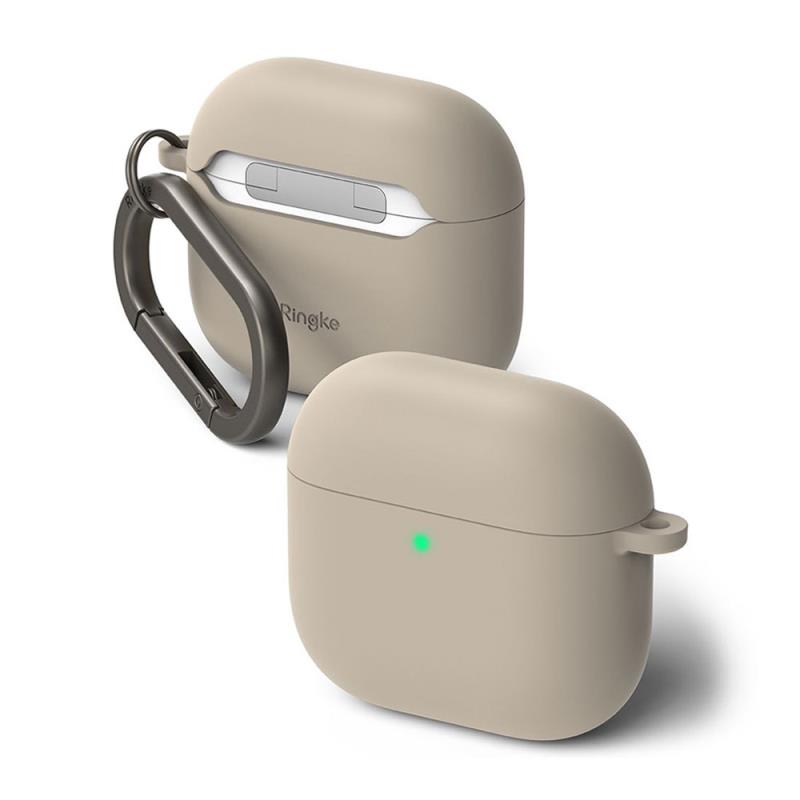 Θήκη Σιλικόνης Ringke Apple AirPods 4 (2024) Stone | Shopin.gr