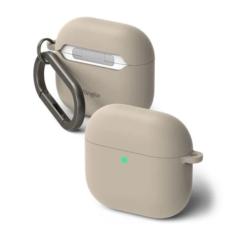 Θήκη Σιλικόνης Ringke Apple AirPods 4 (2024) Stone | Shopin.gr