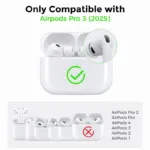 Θήκη Σιλικόνης AhaStyle WG184 Apple AirPods Pro 3 Premium με Γάντζο Μαύρο | Shopin.gr