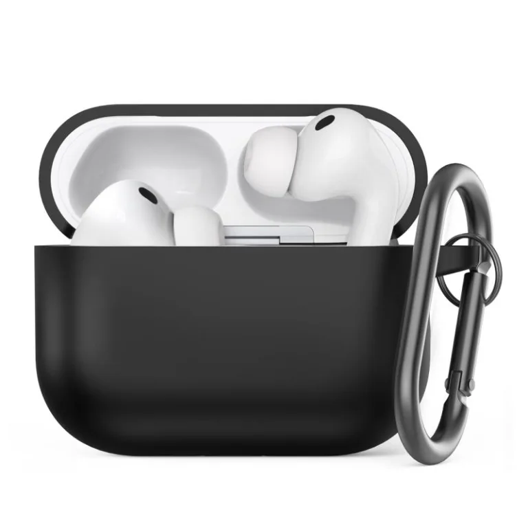 Θήκη Σιλικόνης AhaStyle WG184 Apple AirPods Pro 3 Premium με Γάντζο Μαύρο | Shopin.gr