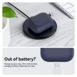 Θήκη Σιλικόνης AhaStyle WG184 Apple AirPods Pro 3 Premium με Γάντζο Σκούρο Μπλε | Shopin.gr