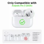 Θήκη Σιλικόνης AhaStyle WG184 Apple AirPods Pro 3 Premium με Γάντζο Λευκό | Shopin.gr
