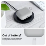 Θήκη Σιλικόνης AhaStyle WG184 Apple AirPods Pro 3 Premium με Γάντζο Γκρι | Shopin.gr