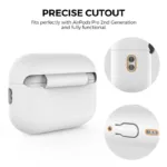 Θήκη Σιλικόνης AhaStyle PT187-2-C Apple AirPods Pro 2 (2022) Λευκό | Shopin.gr