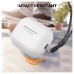 Θήκη Σιλικόνης AhaStyle PT187-2-C Apple AirPods Pro 2 (2022) Λευκό | Shopin.gr