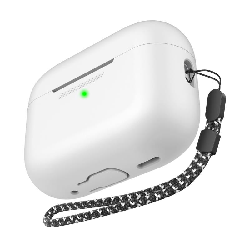 Θήκη Σιλικόνης AhaStyle PT187-2-C Apple AirPods Pro 2 (2022) Λευκό | Shopin.gr