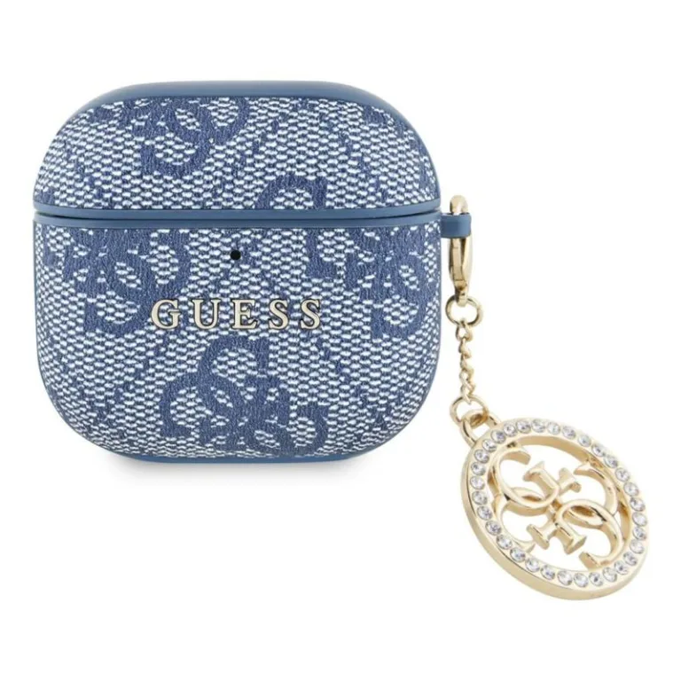 Θήκη PC Guess Apple AirPods 4 (2024) Strass Charm Collection 4G Μπλε | Shopin.gr