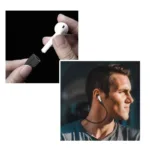 Strap Λαιμού Σιλικόνης AhaStyle PT74 Apple AirPods Magnetic Μαύρο | Shopin.gr