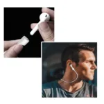 Strap Λαιμού Σιλικόνης AhaStyle PT74 Apple AirPods Magnetic Λευκό | Shopin.gr