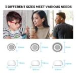 Eartips Σιλικόνης AhaStyle WG86-K Apple AirPods Pro 1 & 2 Λευκό (3 ζεύγη) | Shopin.gr