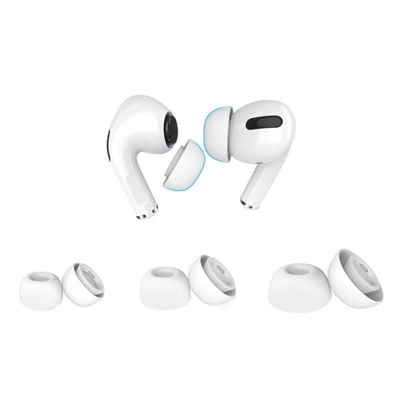 Eartips Σιλικόνης AhaStyle WG86-K Apple AirPods Pro 1 & 2 Λευκό (3 ζεύγη) | Shopin.gr