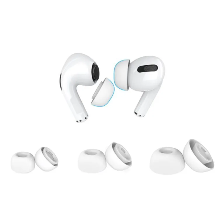 Eartips Σιλικόνης AhaStyle WG86-K Apple AirPods Pro 1 & 2 Λευκό (3 ζεύγη) | Shopin.gr