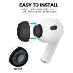 Eartips Σιλικόνης AhaStyle WG187 Apple AirPods Pro 3 S/ M/ L Μαύρο (3 ζεύγη) | Shopin.gr