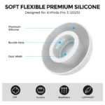 Eartips Σιλικόνης AhaStyle WG187 Apple AirPods Pro 3 S/ M/ L Λευκό (3 ζεύγη) | Shopin.gr