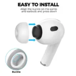 Eartips Σιλικόνης AhaStyle WG187 Apple AirPods Pro 3 S/ M/ L Λευκό (3 ζεύγη) | Shopin.gr