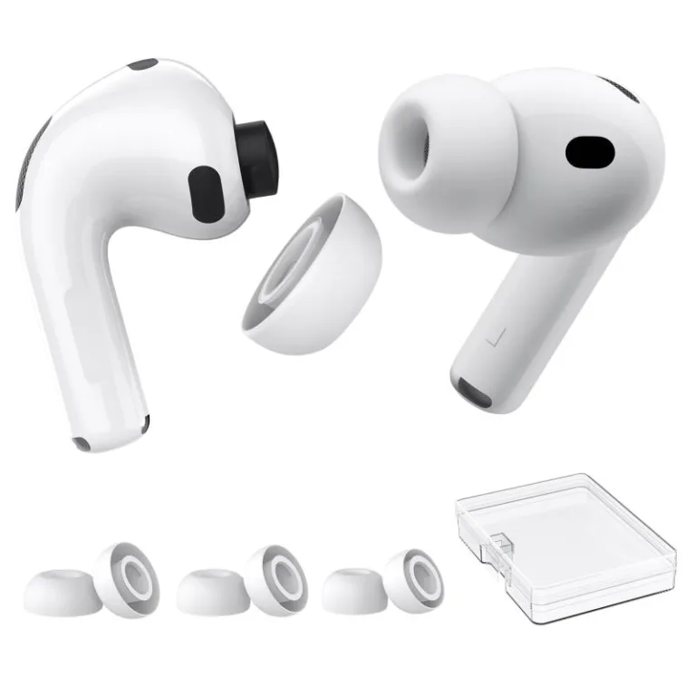 Eartips Σιλικόνης AhaStyle WG187 Apple AirPods Pro 3 S/ M/ L Λευκό (3 ζεύγη) | Shopin.gr