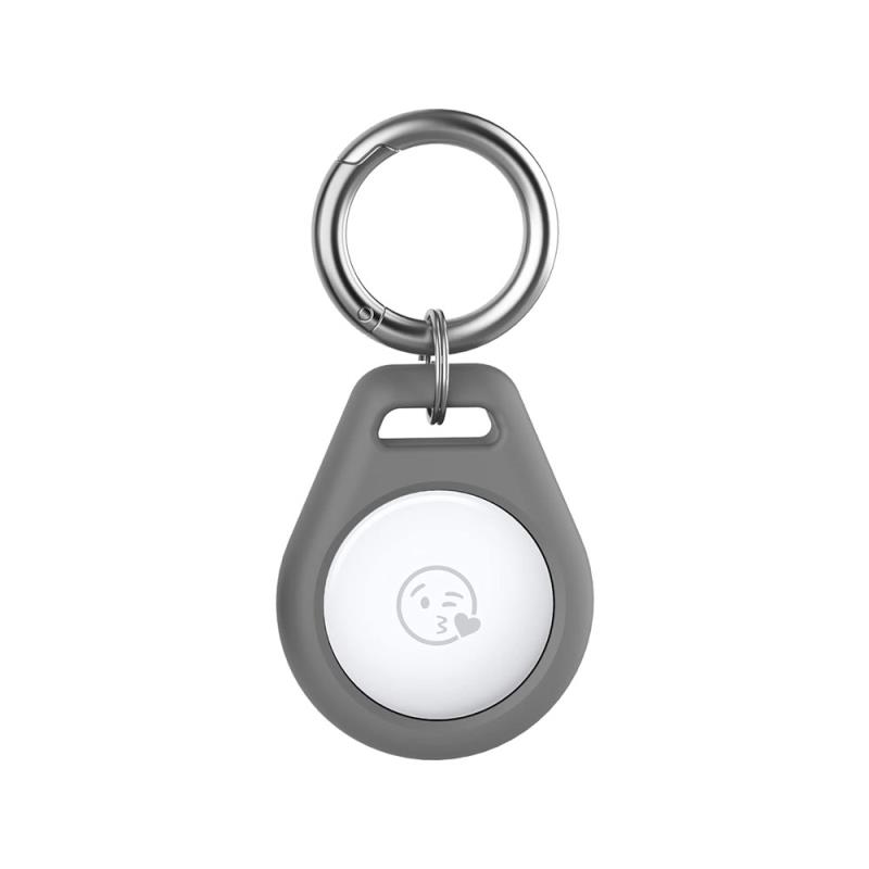 Θήκη - Μπρελόκ Premium Silicone AhaStyle PT155 για Apple AirTag Γκρι | Shopin.gr