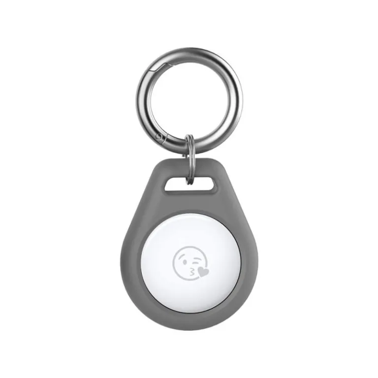 Θήκη - Μπρελόκ Premium Silicone AhaStyle PT155 για Apple AirTag Γκρι | Shopin.gr