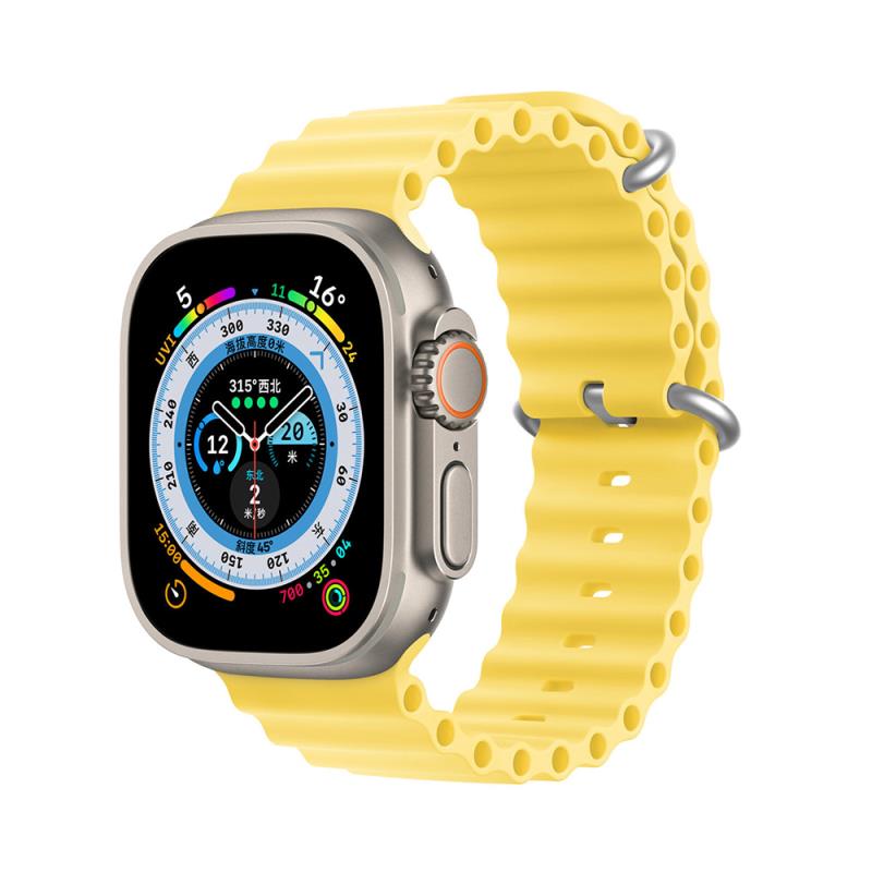 Λουράκι Σιλικόνης Dux Ducis OceanWave Bracelet Apple Watch (38/ 40/ 41mm) Κίτρινο | Shopin.gr