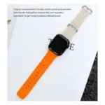 Λουράκι Devia Sport6 Silicone Apple Watch (42/ 44/ 45/ 49mm) Deluxe Two-Tone Γκρι-Πορτοκαλί | Shopin.gr