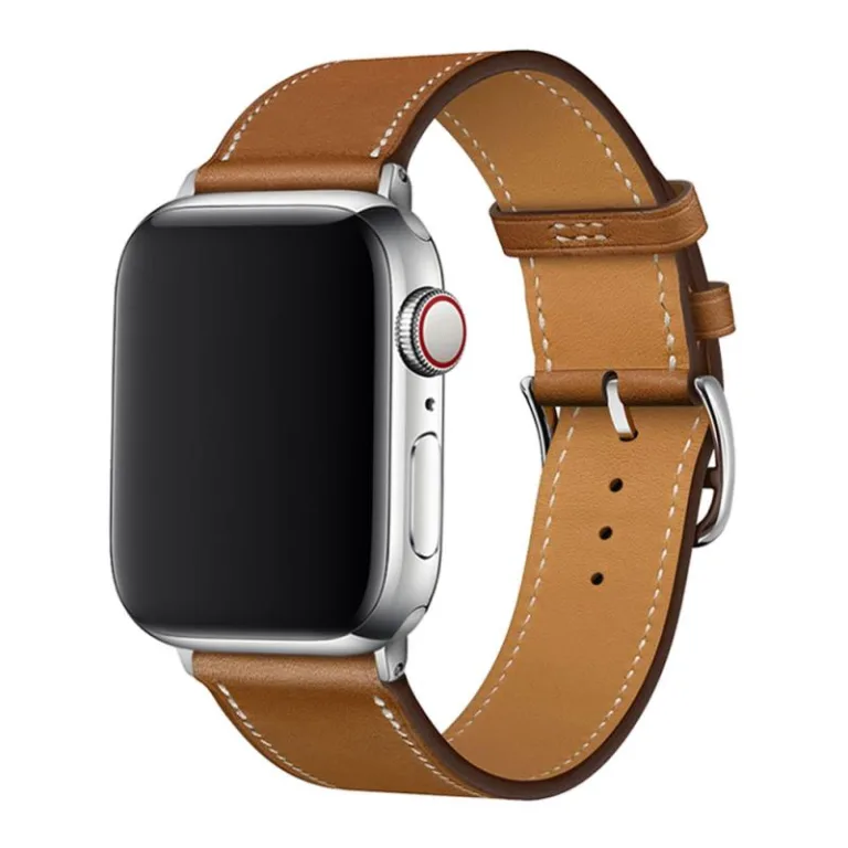 Λουράκι Devia Elegant PU Leather Apple Watch (38/ 40/ 41mm) Καφέ | Shopin.gr